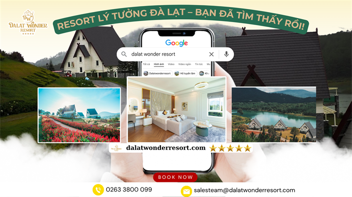 TÌM KIẾM CỦA BẠN KẾT THÚC TẠI ĐẦY - DALAT WONDER RESORT 5⭐  BÊN HỒ TUYỀN LÂM 
